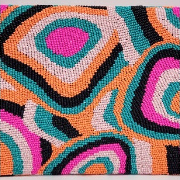 5 Designs! BANG! Intricate Hand Crafted High Quality Beaded Crossbody Clutch - Picture 10 of 11